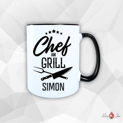 Personalisierte Keramik Tasse mit deinem Namen Outdoor Camping_0080T - Herz Jesu