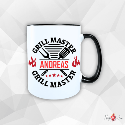 Personalisierte Keramik Tasse mit deinem Namen Outdoor Camping_0080T - Herz Jesu