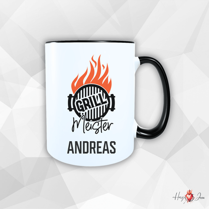 Personalisierte Keramik Tasse mit deinem Namen Outdoor Camping_0081T - Herz Jesu