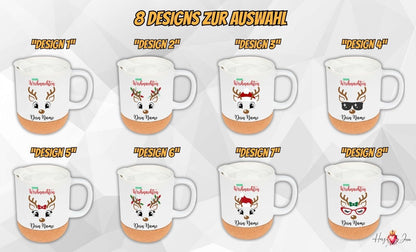 Personalisierte Keramik Tasse mit deinem Namen Weihnachtstasse_0098T - Herz Jesu