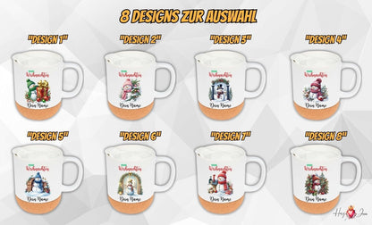 Personalisierte Keramik Tasse mit deinem Namen Weihnachtstasse_0099T - Herz Jesu
