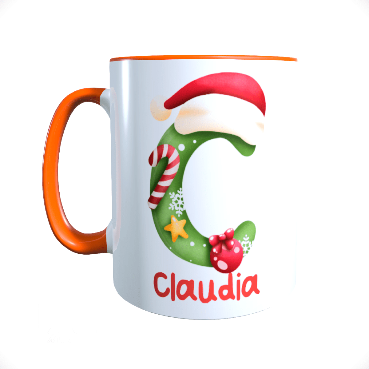 Personalisierte Keramik Weihnachtstasse mit deinem Namen_0069T - Herz Jesu