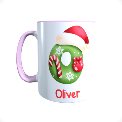 Personalisierte Keramik Weihnachtstasse mit deinem Namen_0069T - Herz Jesu
