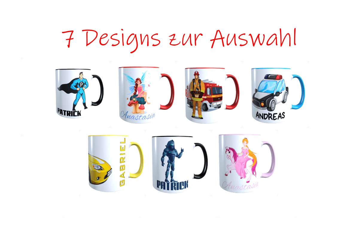 Personalisierte Kindertasse Kindermotiv Geschenkidee Kaffeetasse_0046T - Herz Jesu