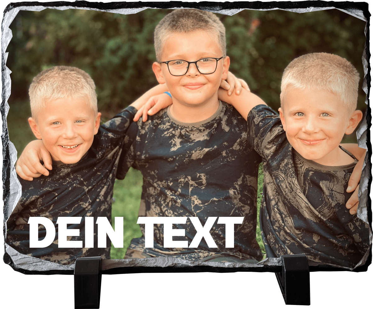 Personalisierte Schieferplatte Geschenkidee Fotogeschenke Vatertag Muttertag_0001C - Herz Jesu