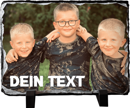 Personalisierte Schieferplatte Geschenkidee Fotogeschenke Vatertag Muttertag_0001C - Herz Jesu