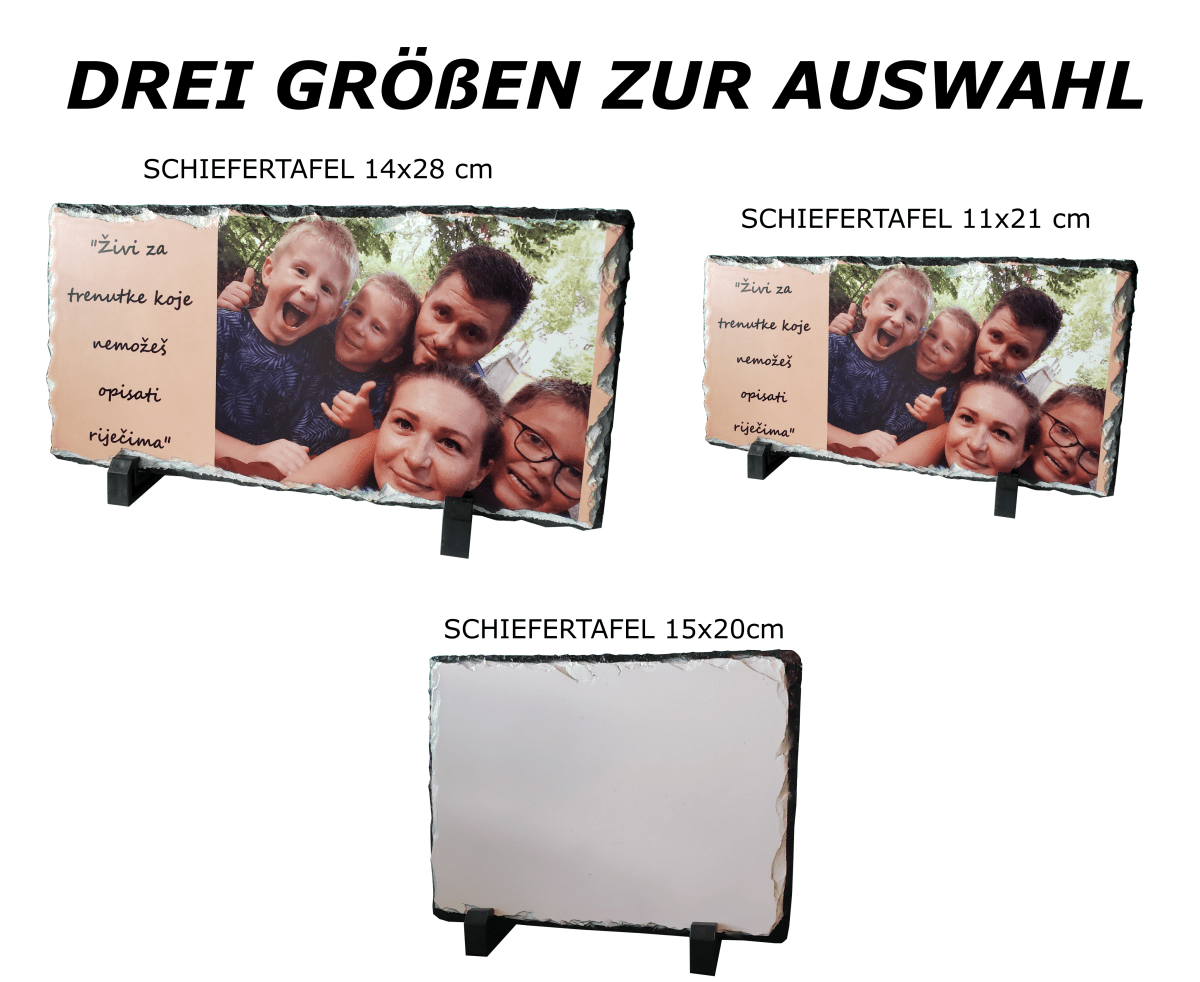 Personalisierte Schieferplatte Geschenkidee Fotogeschenke Vatertag Muttertag_0001C - Herz Jesu
