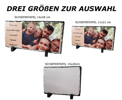 Personalisierte Schieferplatte Geschenkidee Fotogeschenke Vatertag Muttertag_0001C - Herz Jesu