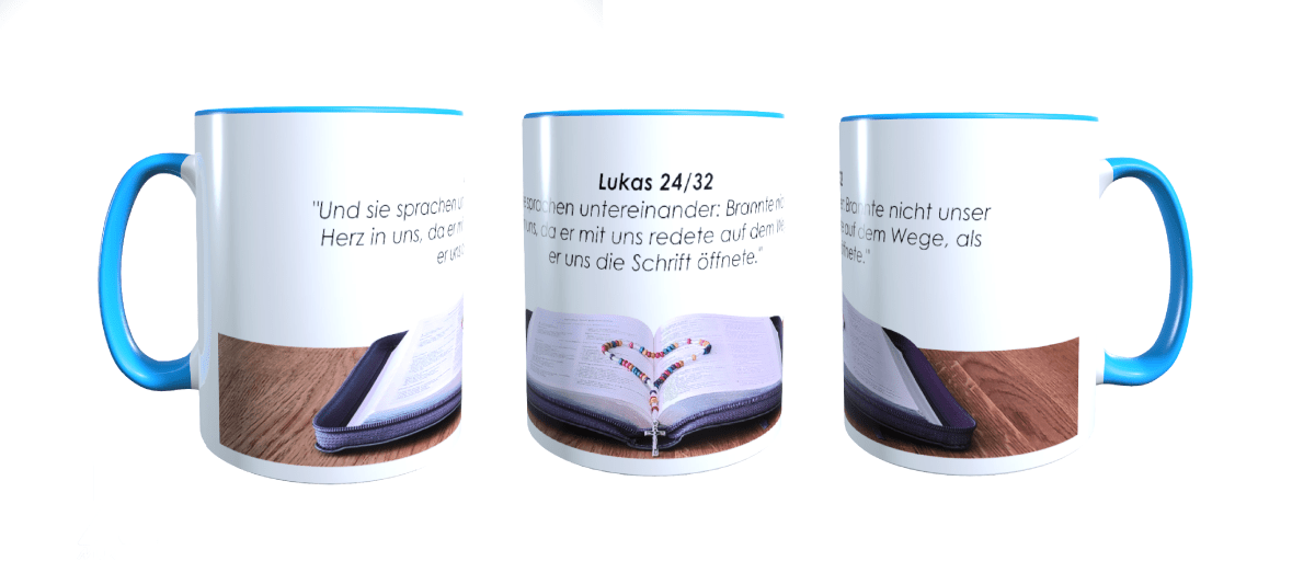 Personalisierte Tasse Bibelzitaten Gott Bibel Jesus Pfingsten Geschenkidee_0015T - Herz Jesu