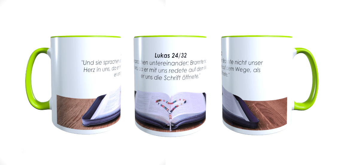 Personalisierte Tasse Bibelzitaten Gott Bibel Jesus Pfingsten Geschenkidee_0015T - Herz Jesu