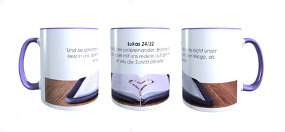 Personalisierte Tasse Bibelzitaten Gott Bibel Jesus Pfingsten Geschenkidee_0015T - Herz Jesu