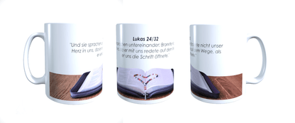 Personalisierte Tasse Bibelzitaten Gott Bibel Jesus Pfingsten Geschenkidee_0015T - Herz Jesu