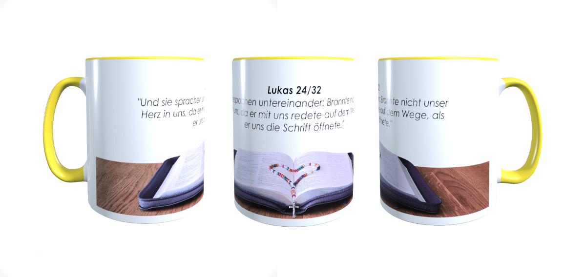 Personalisierte Tasse Bibelzitaten Gott Bibel Jesus Pfingsten Geschenkidee_0015T - Herz Jesu