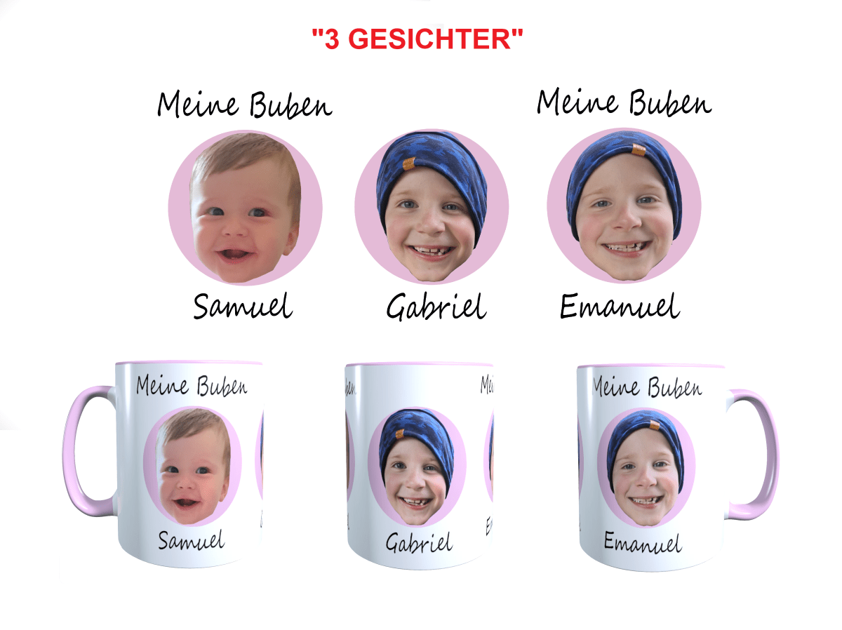 Personalisierte Tasse mit Bild Geschenkidee Kaffee Fotogeschenke_0005T - Herz Jesu