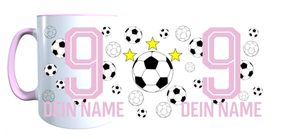 Personalisierte Tasse mit Namen Fußball Kaffeetasse Geburtstag_0025T - Herz Jesu
