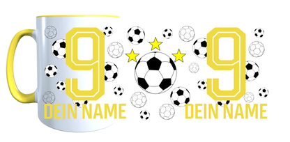 Personalisierte Tasse mit Namen Fußball Kaffeetasse Geburtstag_0025T - Herz Jesu