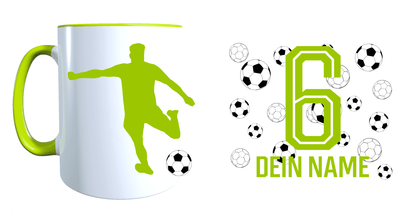 Personalisierte Tasse mit Namen Fußball Kaffeetasse Geburtstag_0028T - Herz Jesu