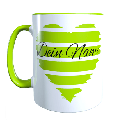 Personalisierte Tasse mit Namen Herz_0026T - Herz Jesu