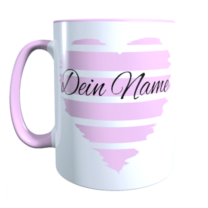 Personalisierte Tasse mit Namen Herz_0026T - Herz Jesu