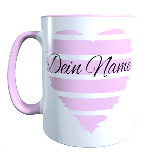 Personalisierte Tasse mit Namen Herz_0026T - Herz Jesu