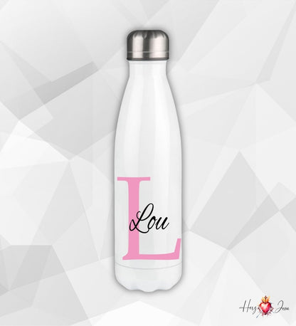 Personalisierte Trinkflasche mit Namen Schule Thermobecher Geburtstag _0002E - Herz Jesu