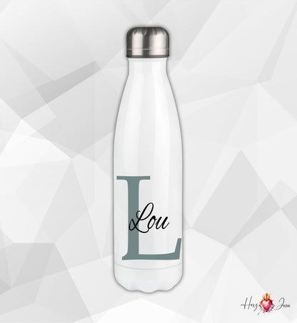 Personalisierte Trinkflasche mit Namen Schule Thermobecher Geburtstag _0002E - Herz Jesu