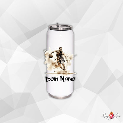 Personalisierte Trinkflasche mit Namen Thermobecher Geburtstag Basketball_0018E - Herz Jesu