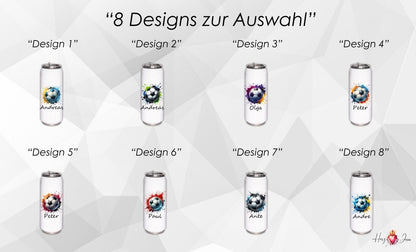 Personalisierte Trinkflasche mit Namen Thermobecher Geburtstag Fußball_0006E - Herz Jesu