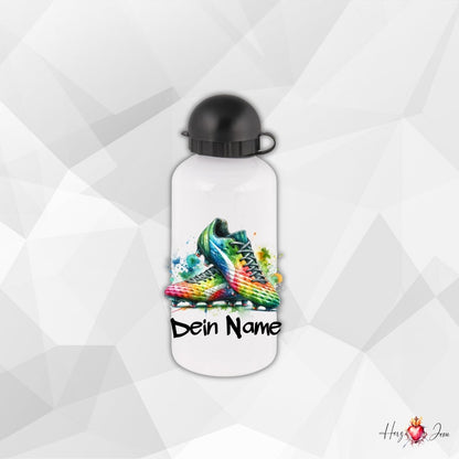 Personalisierte Trinkflasche mit Namen Thermobecher Geburtstag Fußball_0019E - Herz Jesu