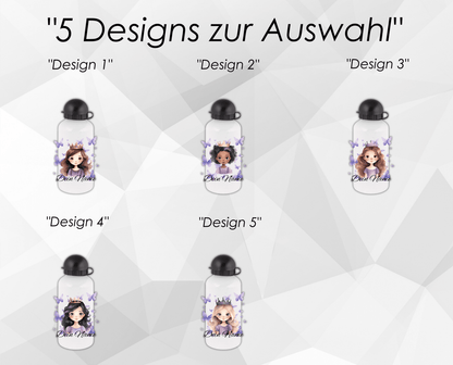Personalisierte Trinkflasche mit Namen Thermobecher Geburtstag Prinzessin_0020E - Herz Jesu