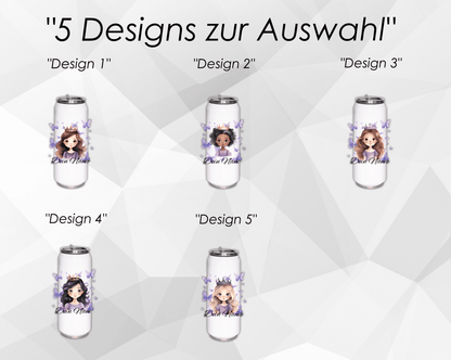 Personalisierte Trinkflasche mit Namen Thermobecher Geburtstag Prinzessin_0020E - Herz Jesu