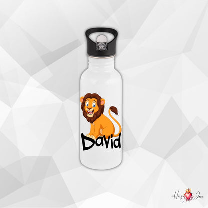Personalisierte Trinkflasche mit Namen Thermobecher Geburtstag Tiere_0015E - Herz Jesu