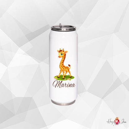 Personalisierte Trinkflasche mit Namen Thermobecher Geburtstag Tiere_0015E - Herz Jesu