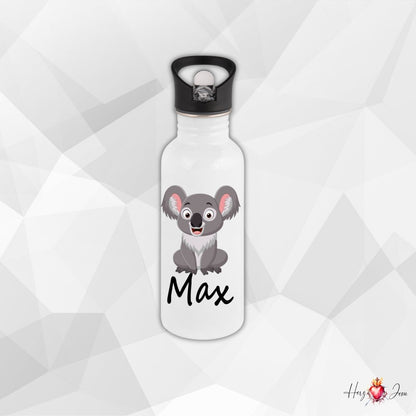 Personalisierte Trinkflasche mit Namen Thermobecher Geburtstag Tiere_0015E - Herz Jesu