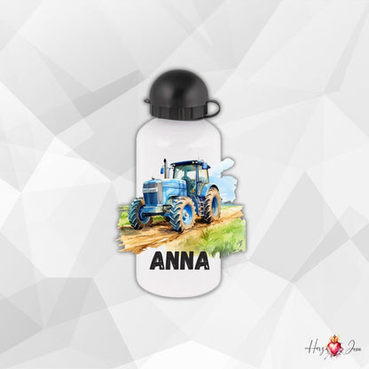 Personalisierte Trinkflasche mit Namen Thermobecher Geburtstag Traktor_0026E - Herz Jesu
