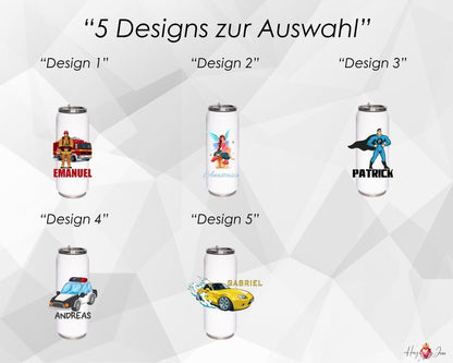Personalisierte Trinkflasche mit Namen Wasserflasche Thermobecher_017E - Herz Jesu