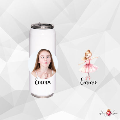 Personalisierte Trinkflasche mit Namen/Bild Wasserflasche Geburtstag Geschenkidee_0001E - Herz Jesu
