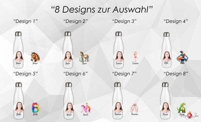 Personalisierte Trinkflasche mit Namen/Bild Wasserflasche Geburtstag Geschenkidee_0001E - Herz Jesu