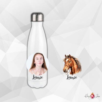 Personalisierte Trinkflasche mit Namen/Bild Wasserflasche Geburtstag Geschenkidee_0001E - Herz Jesu