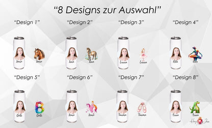 Personalisierte Trinkflasche mit Namen/Bild Wasserflasche Geburtstag Geschenkidee_0001E - Herz Jesu
