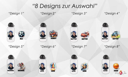 Personalisierte Trinkflasche mit Namen/Bild Wasserflasche Geburtstag Geschenkidee_0003E - Herz Jesu