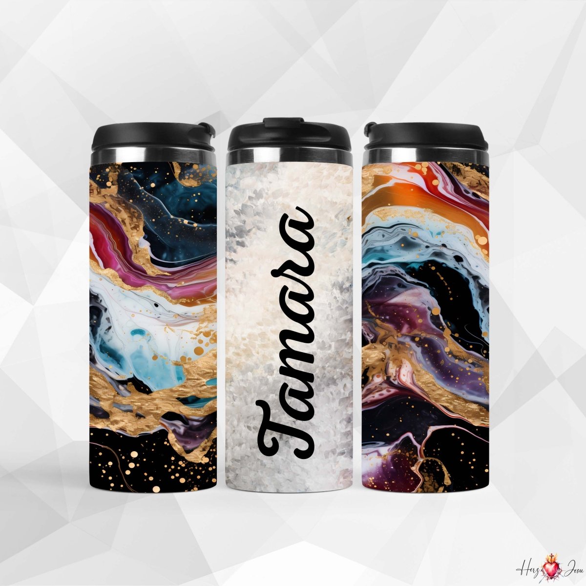 ✨ Personalisierter Kaffeebecher aus Edelstahl – Dein Name, dein Becher. 🎁 Ein originelles Geschenk für Weihnachten und besondere Momente_0020F - Herz Jesu