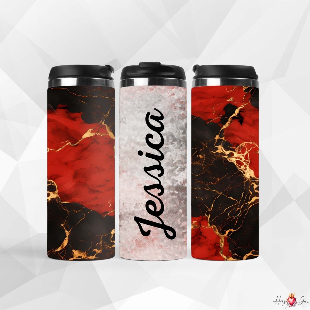 ✨ Personalisierter Kaffeebecher aus Edelstahl – Dein Name, dein Becher. 🎁 Ein originelles Geschenk für Weihnachten und besondere Momente_0020F - Herz Jesu