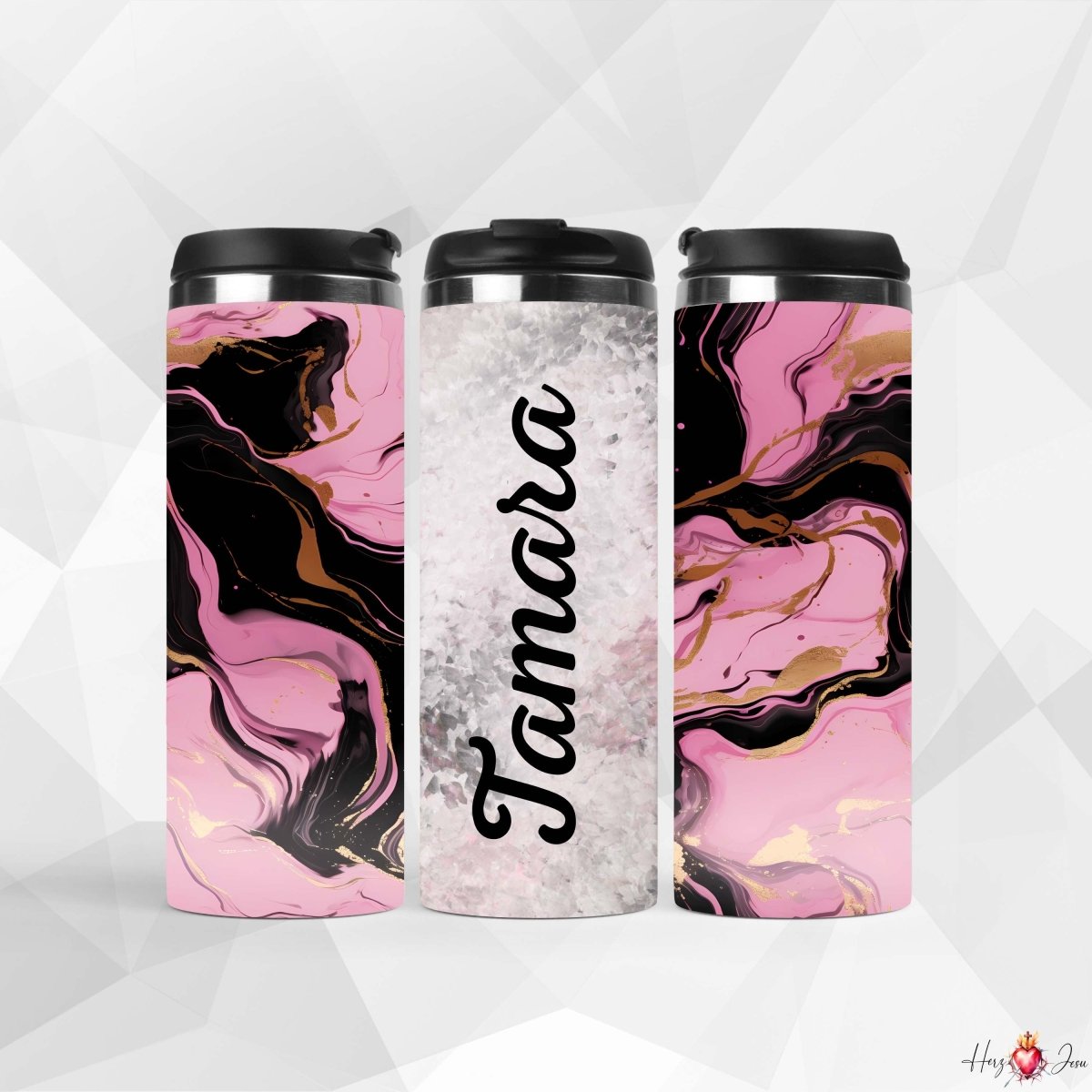 ✨ Personalisierter Kaffeebecher aus Edelstahl – Dein Name, dein Becher. 🎁 Ein originelles Geschenk für Weihnachten und besondere Momente_0020F - Herz Jesu