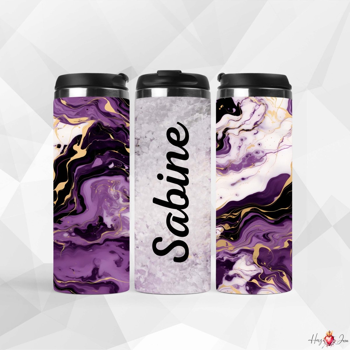 ✨ Personalisierter Kaffeebecher aus Edelstahl – Dein Name, dein Becher. 🎁 Ein originelles Geschenk für Weihnachten und besondere Momente_0020F - Herz Jesu