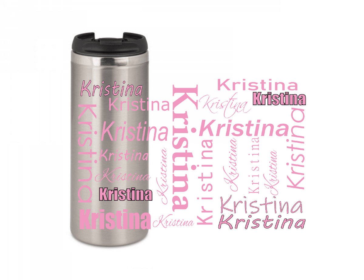 Personalisierter Kaffeebecher mit Namen Thermobecher_0001F - Herz Jesu