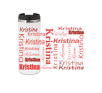 Personalisierter Kaffeebecher mit Namen Thermobecher_0001F - Herz Jesu