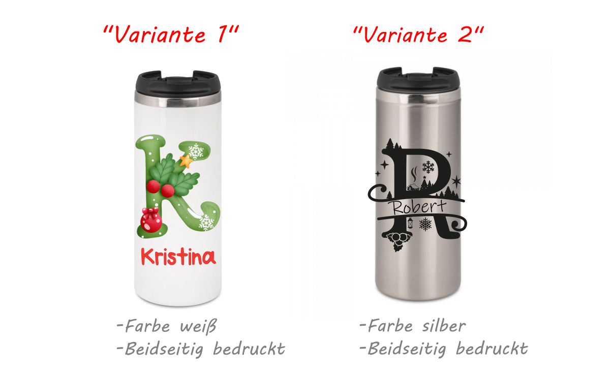 Personalisierter Kaffeebecher mit Namen Thermobecher_0012F - Herz Jesu