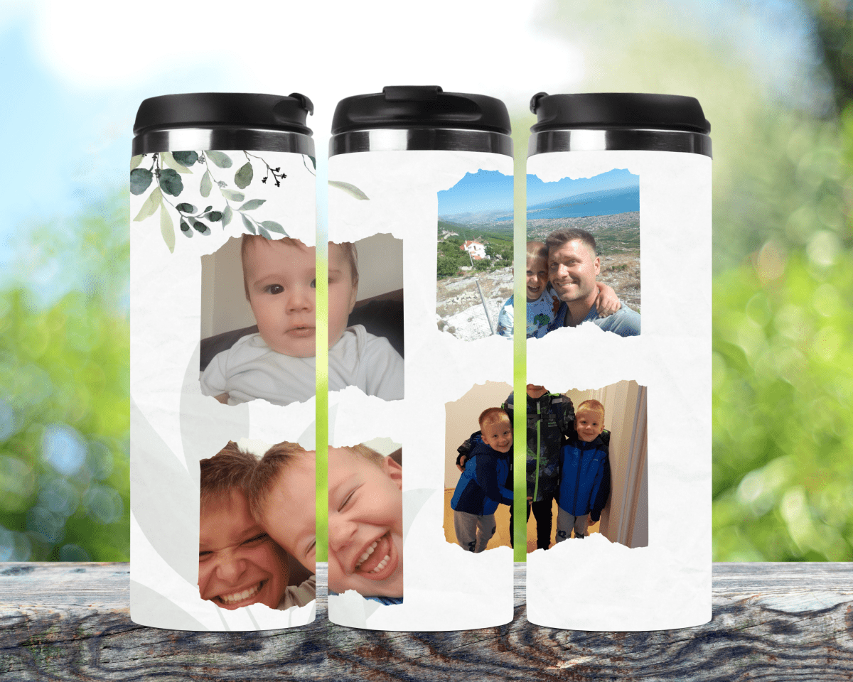 Personalisierter Kaffeebecher mit Namen Thermobecher Fotobecher_0017F - Herz Jesu