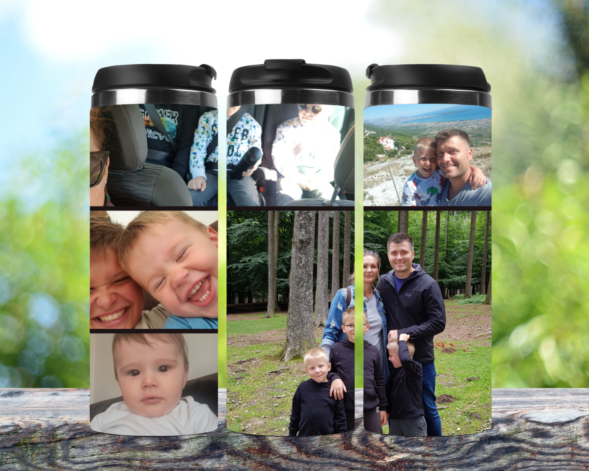 Personalisierter Kaffeebecher mit Namen Thermobecher Fotobecher_0017F - Herz Jesu